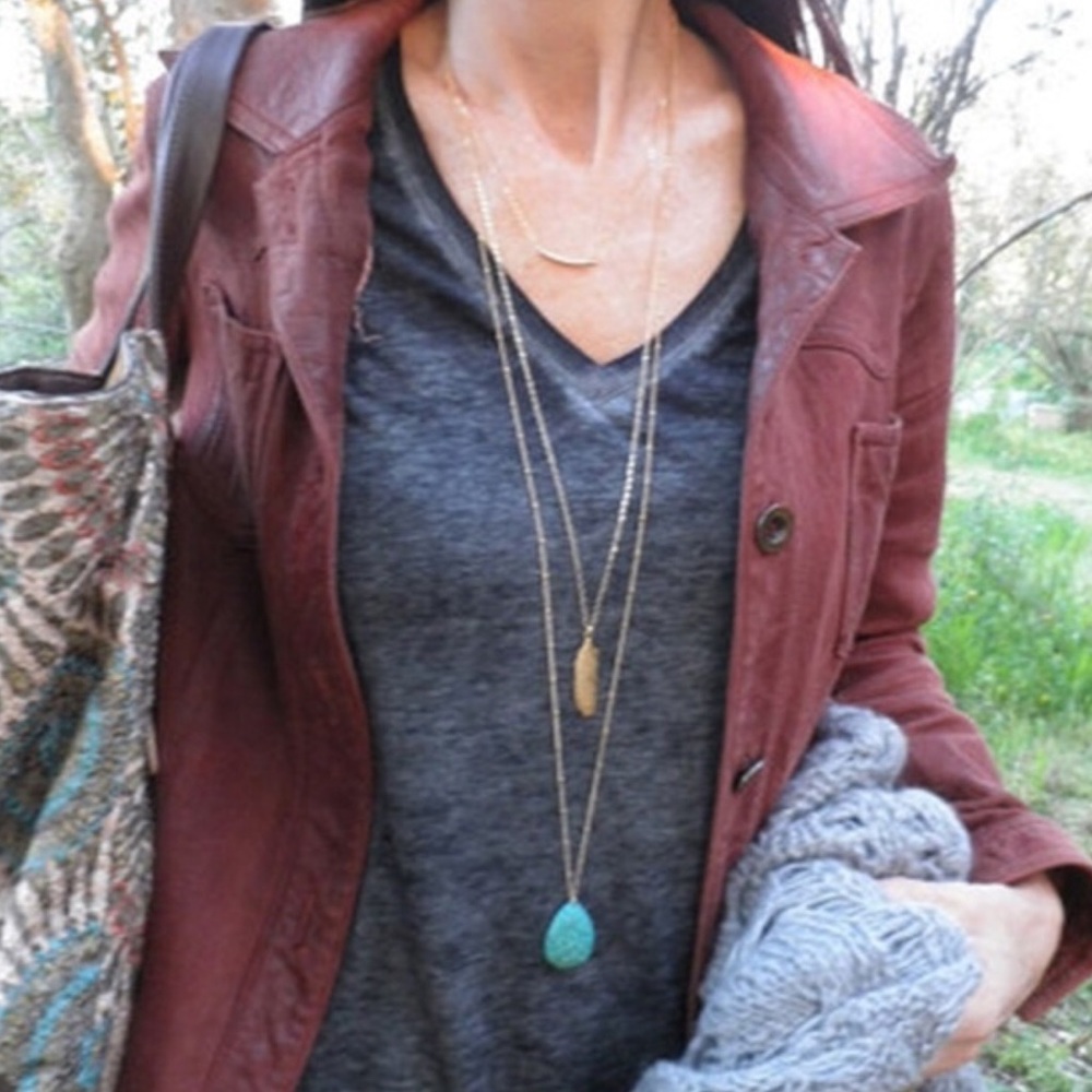 Boho multi layer necklace